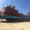 Statek uruchamiający rolkową poduszkę powietrzną Morska gumowa poduszka powietrzna Marine Salvage Air Lift Bags